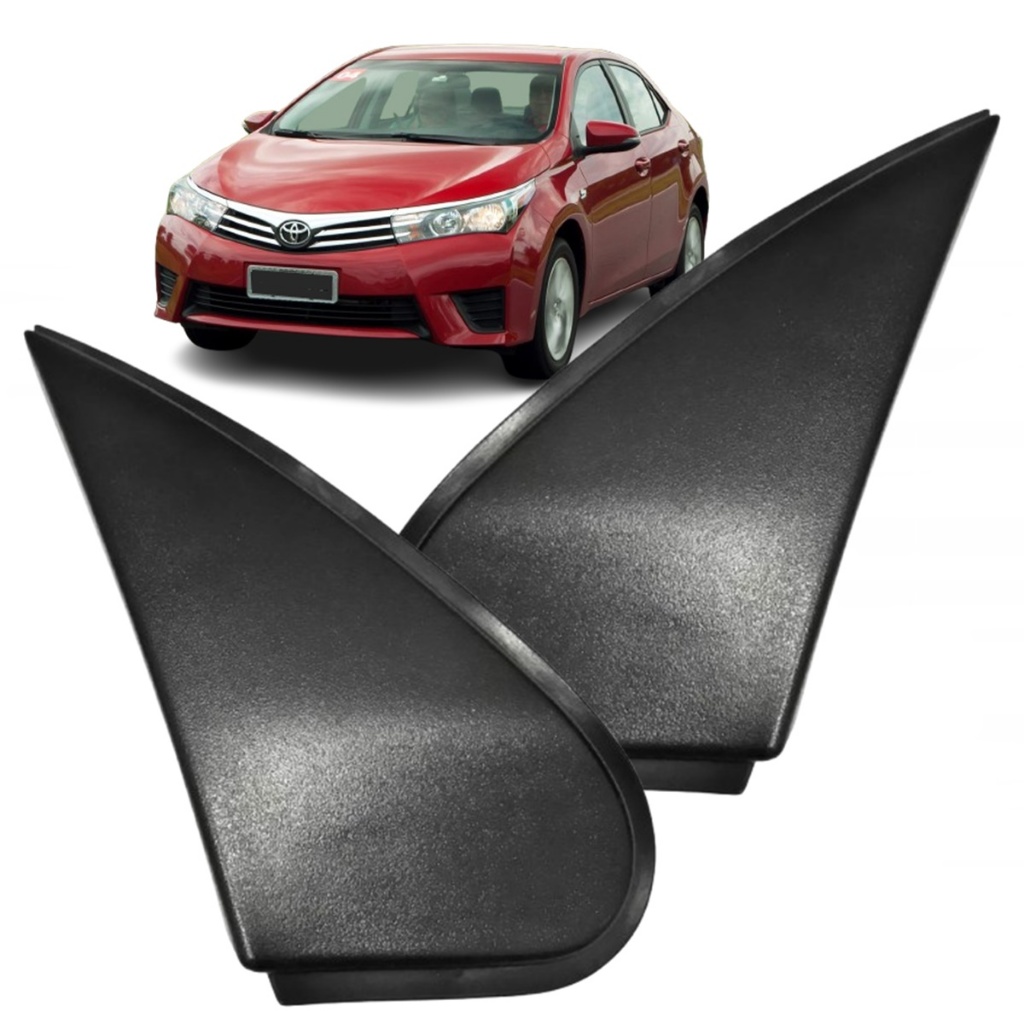 Moldura Paralama Acabamento Externo Retrovisor Corolla 16 17 18 19 20 Par