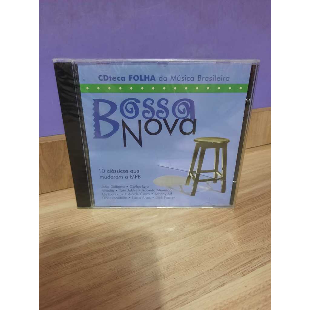 Cd CDteca Folha da Música Brasileira Bossa Nova Coletânea João Gilberto Tom Jobim Lacrado