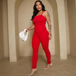 Macacão Longo Feminino De Alçinha Têndencia Moda Blogueira