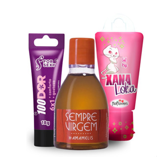 Kit 3 Lubrificantes Sexuais + 100Dor Sempre Virgem 50ml + Xanaloka em Oferta na Shopee