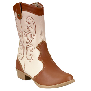 Bota Texana Menina Feminina Infantil Saltinho Baixo Médio Cano Longo Country Confortável 28 ao 34 em Oferta na Shopee