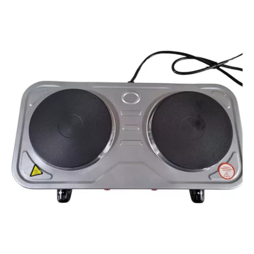 Fogão Elétrico Portatil 2 Bocas Cooktop Mesa 2000w Potente Eletrodomésticos