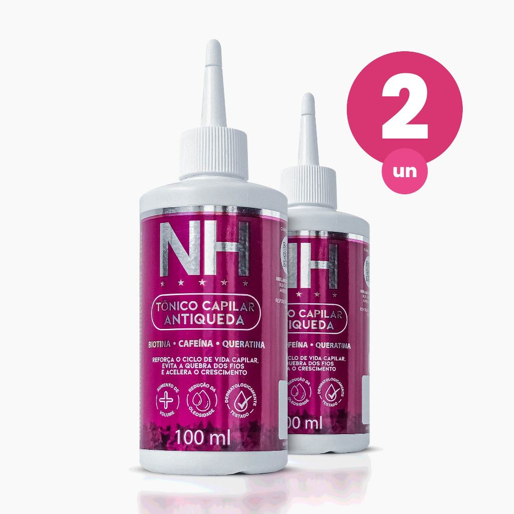 Kit 2 Tônico Capilar Antiqueda NH New Hair 100ml Belkit - Beauty