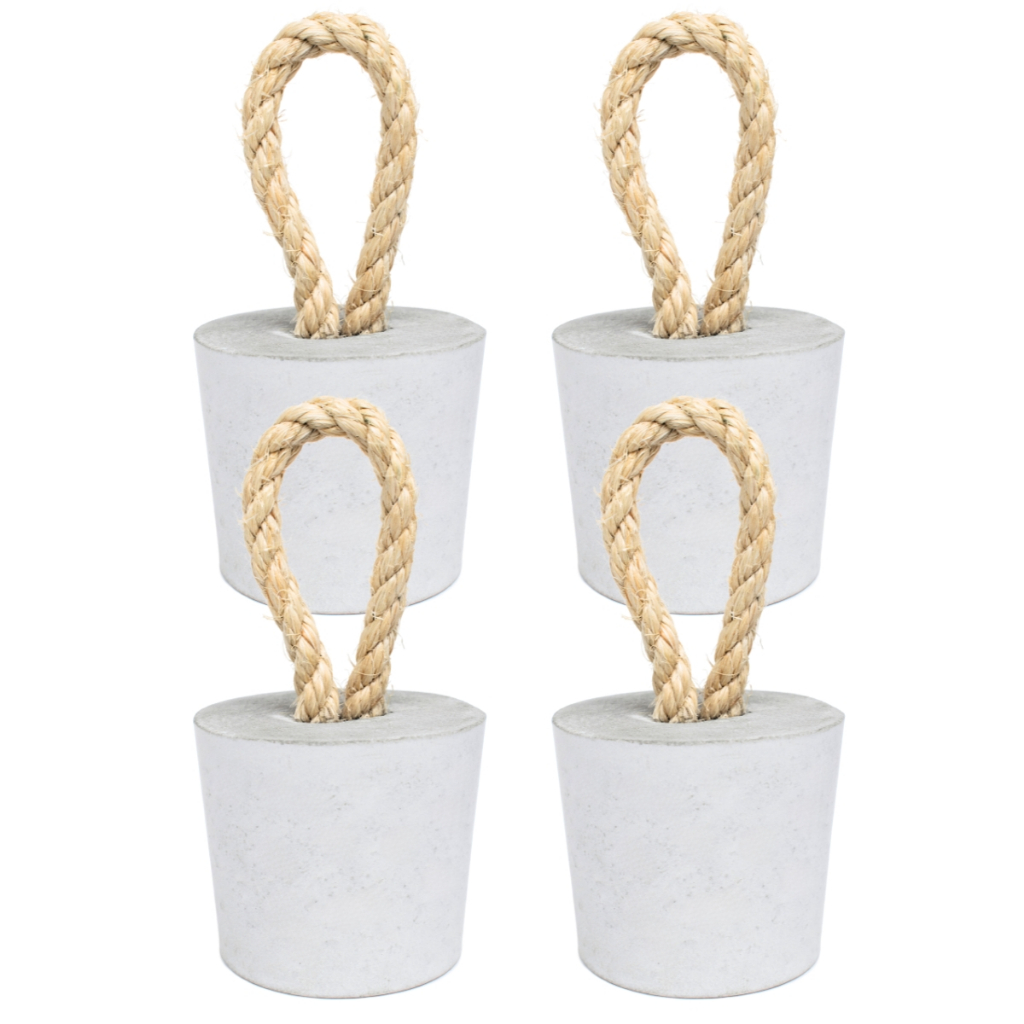 Kit 4 Pesos de Porta Decorativo1,3Kg Concreto com Base Anti Risco em Oferta na Shopee