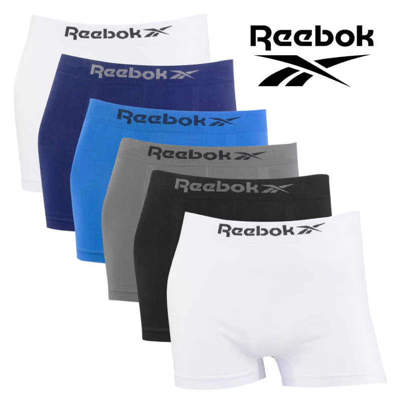 "Kit 6 Cuecas Boxer Reebok: Super Desconto! 🎉"