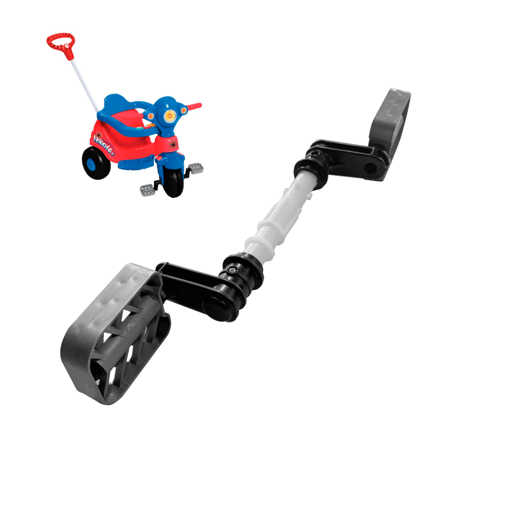Pedal cinza com eixo Pedivela Velotrol Velocita Potó Ponei Fantasy Lelecita Unicórnio Calesita Brinquedos HNR