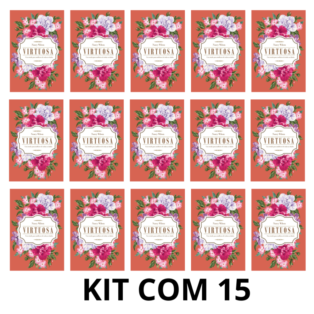 Kit com 15 Livros da Virtuosa: Um Estudo para Mulheres de todas as idades