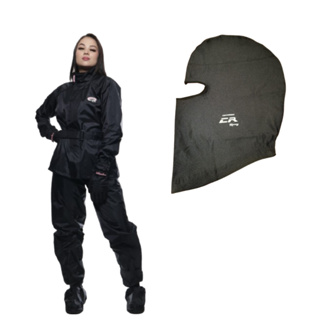Kit Balaclava + Conjunto Chuva California Racing Nylon Preto Feminino em Oferta na Shopee