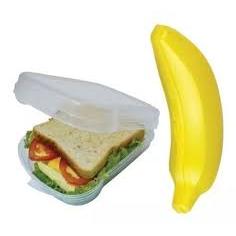 Kit Porta Sanduiche Misto + Porta Banana Grande Marmitas