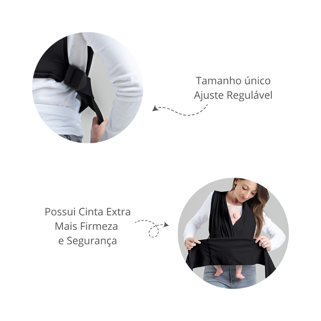 Sling Bebe de Vestir Canguru Pronto