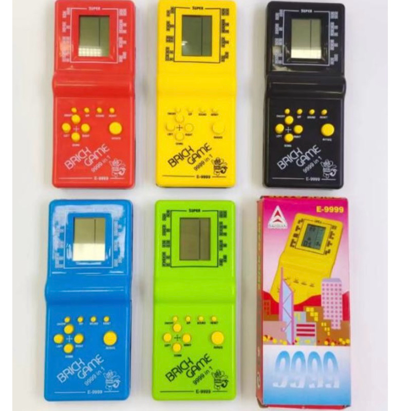 kit 1-4 Vídeo Game Portátil 9999 Jogos em 1 Mini Game Antigo Retrô com cores aleatórias Transparente
