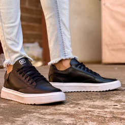 Tênis masculino casual sneaker sola alta leve e com estilo Casual Na Promoção