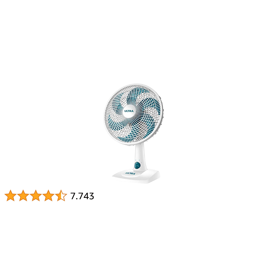 Ventilador De Mesa 30cm Ultra Branco/azul - V-30-6p Mondial Estrutura Branco Pás Azul-petróleo Diâmetro 30 cm Quantidade