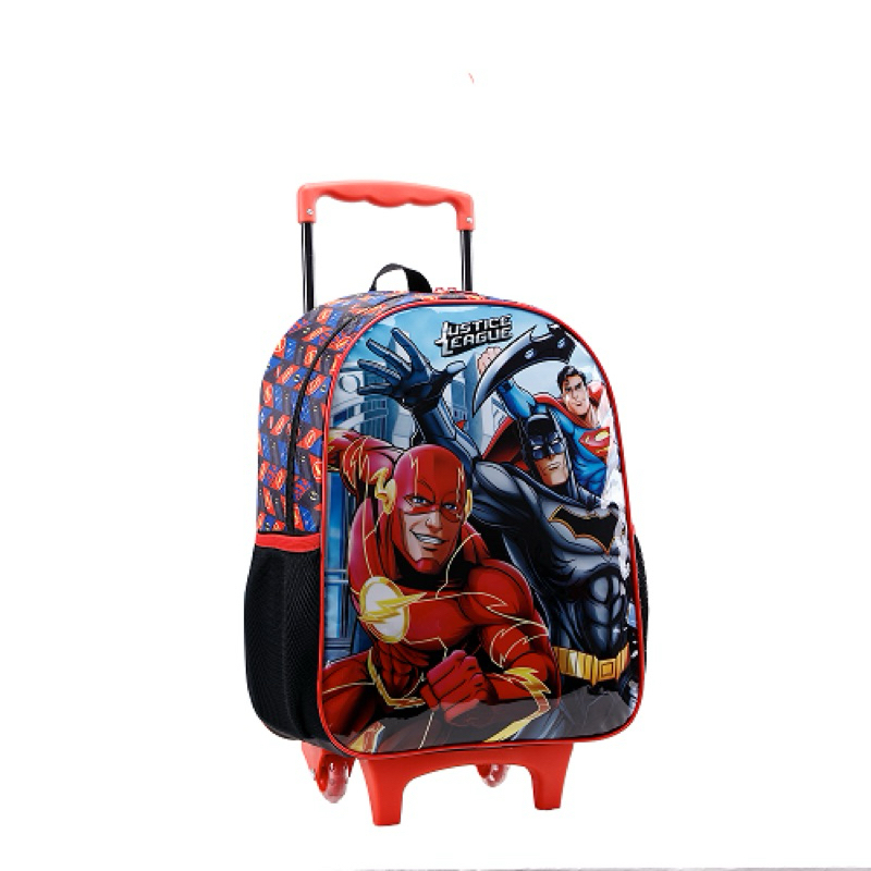 Mochila com Rodinhas 16 Liga da Justiça X1 - 11840 - Artigo Escolar