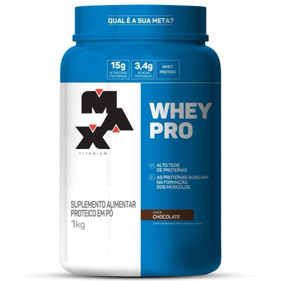 Whey Pro Protein Concentrado 1KG - Max Titanium