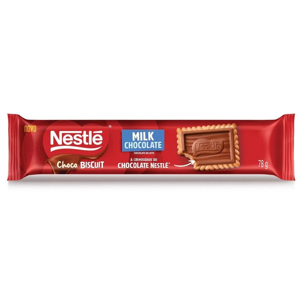 Biscoito Choco Biscuit Ao Leite 78g Nestlé em Oferta na Shopee