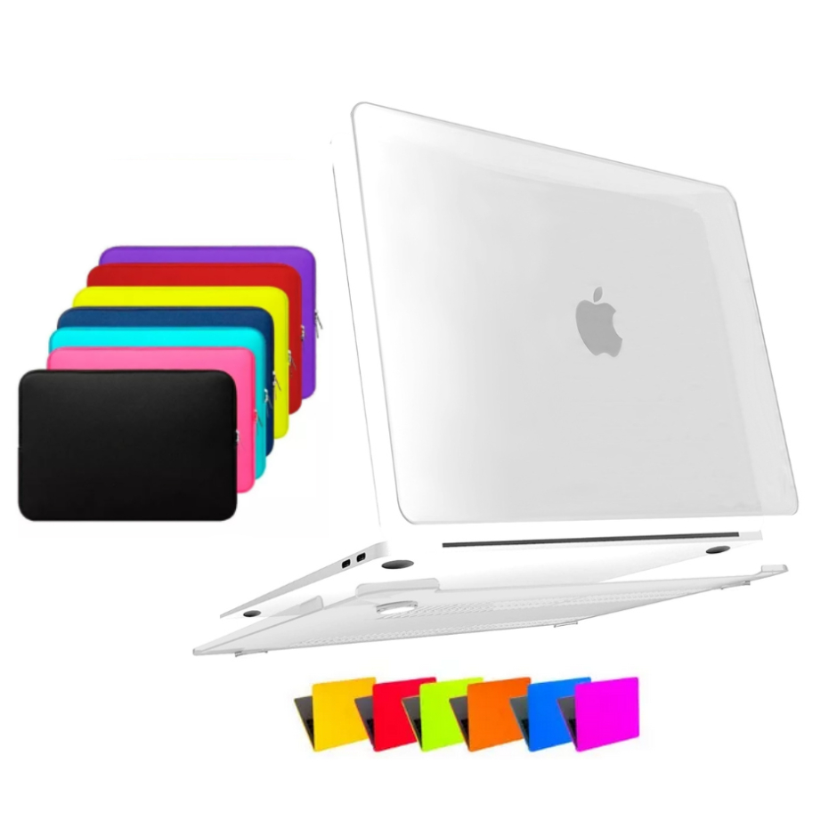 Kit Capa Case Para Macbook Air 13 Pol A1466 A1369 + Bag Neoprene