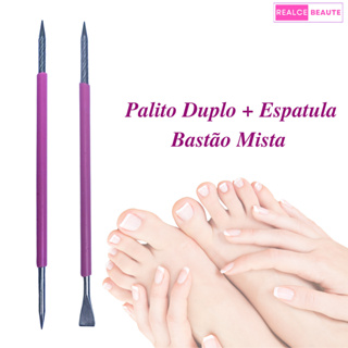 Espátula Bastão Mista 104 + Palito Ponta Dupla 105 LILÁS - Slim Podologia Manicure e Pedicure em Oferta na Shopee