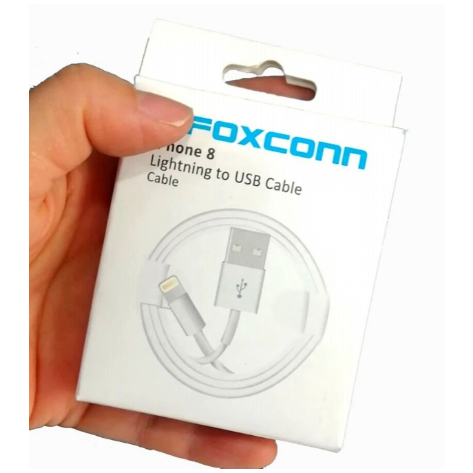 Cabo usb lightning compativel com celular iphone 5/6/7/8/xs/Xr/11/12/13/14/ipad foxconn