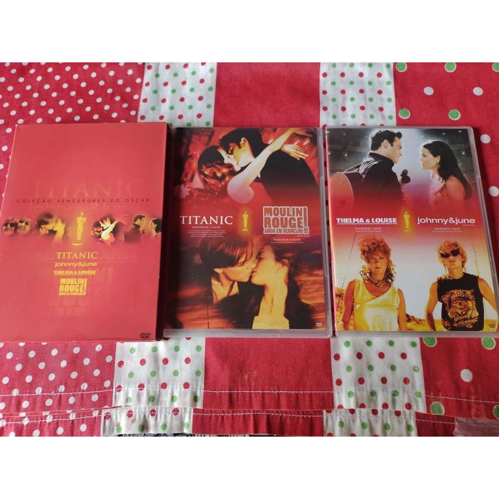 Titanic, Johnny & June, Thelma & Louise e Moulin Rouge Coleção Vencedores do Oscar - Box 4 Filmes