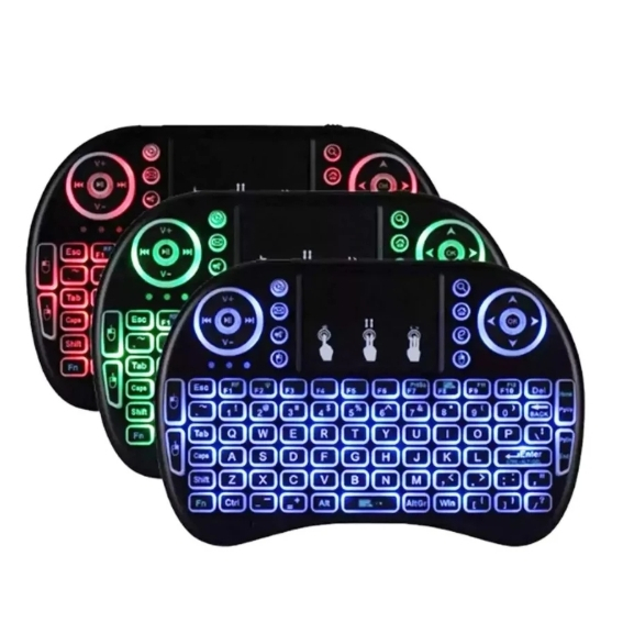 Mini Teclado Com Iluminação Para Smart Tv, Tablet, Xbox360/Ps3 MINI KEY