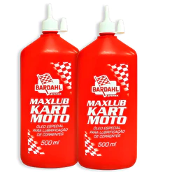 KIT 2 Óleos Lubrificante Corrente Bardahl Maxlub Kart E Moto 500ml