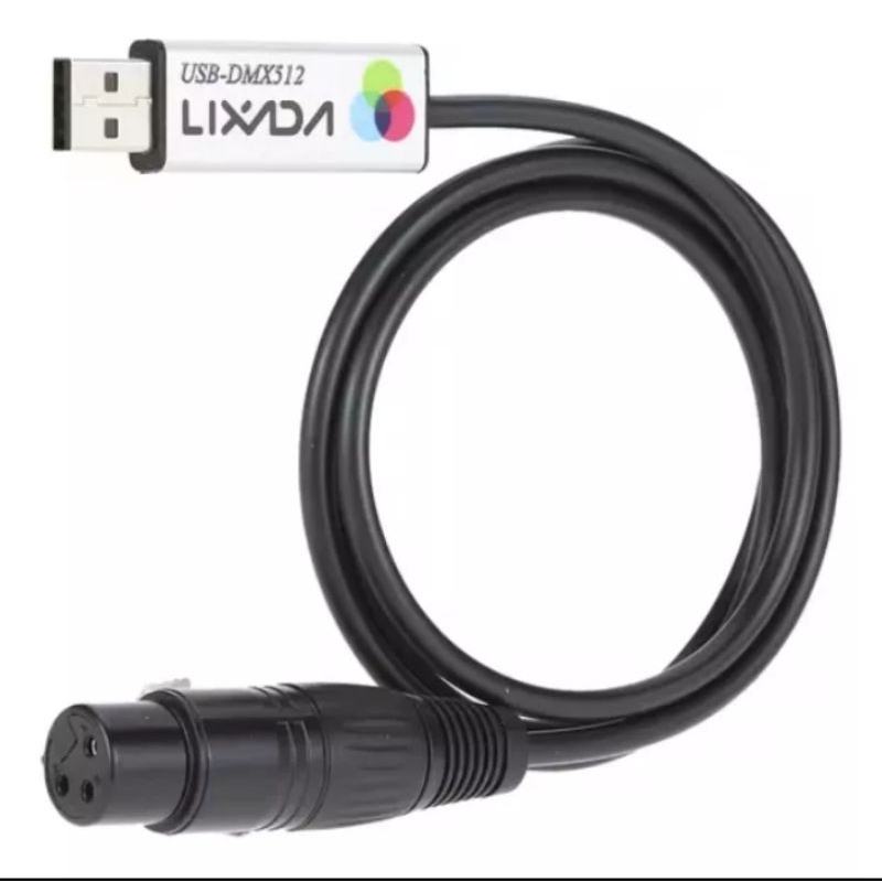 Adaptador de Interface USB para DMX LED DMX512 Computador PC Controlador de iluminação de palco
