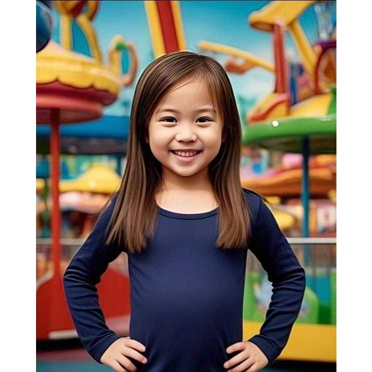 Blusa Térmica Infantil Criança Unissex Peluciada, Manga Comprida, Lisa, Forrada, Segunda Pele Inverno, Neve em Oferta na Shopee