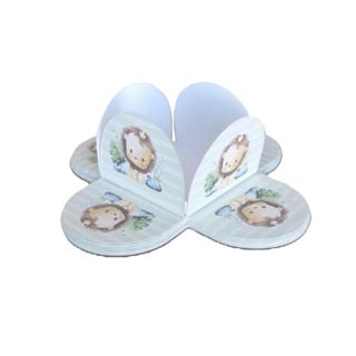 50 Forminhas 4 pétalas leão baby leãozinho Festas aniversários em Oferta na Shopee