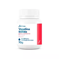 Vaselina Sólida Pura Geleia Hidratante Vasemax 70g