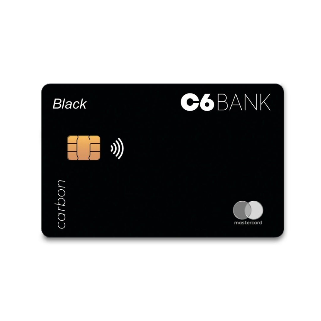 Adesivo Pelicúla Skin para Cartão de Crédito e Débido Removível Frente e Verso Black C Bank Liso