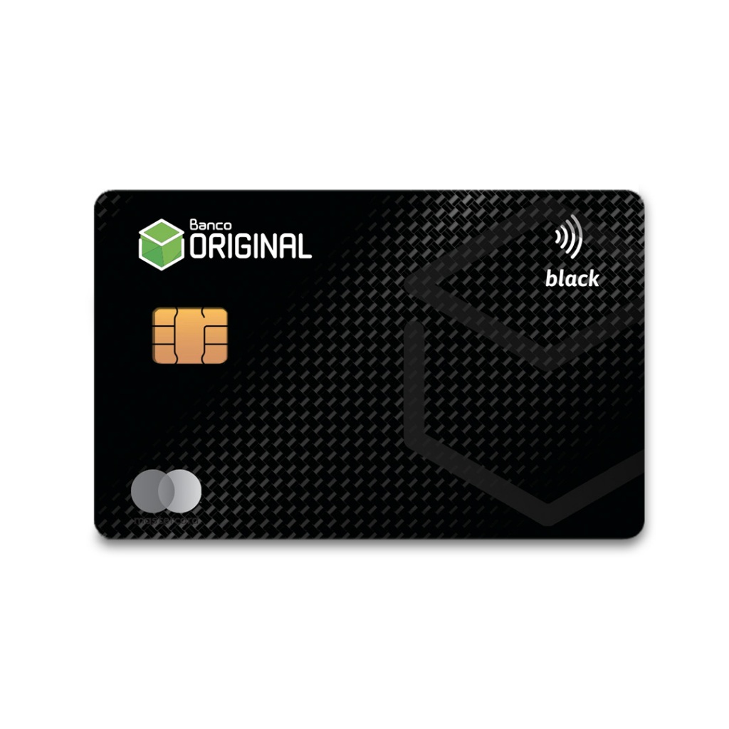 Adesivo Pelicúla Skin para Cartão de Crédito e Débido Removível Frente e Verso Black Original Card