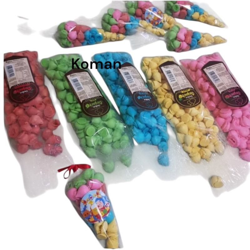 Suspiro Mini 852 unidades kit c/6 pcts de100g - escolha a cor em Oferta na Shopee