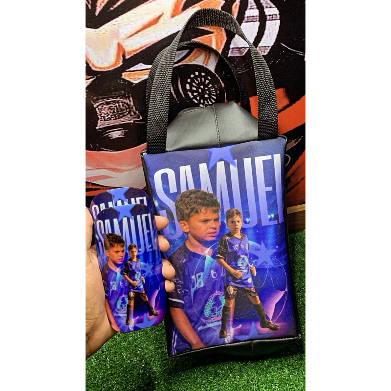 KIT PERSONALIZADO (PORTA CHUTEIRA + CANELEIRA)