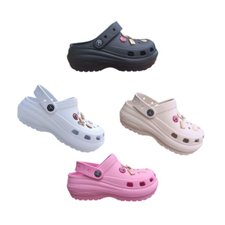 Babuche Sandália Plataforma Alta Nuvem Pins Botons Macia Conforto em Oferta na Shopee