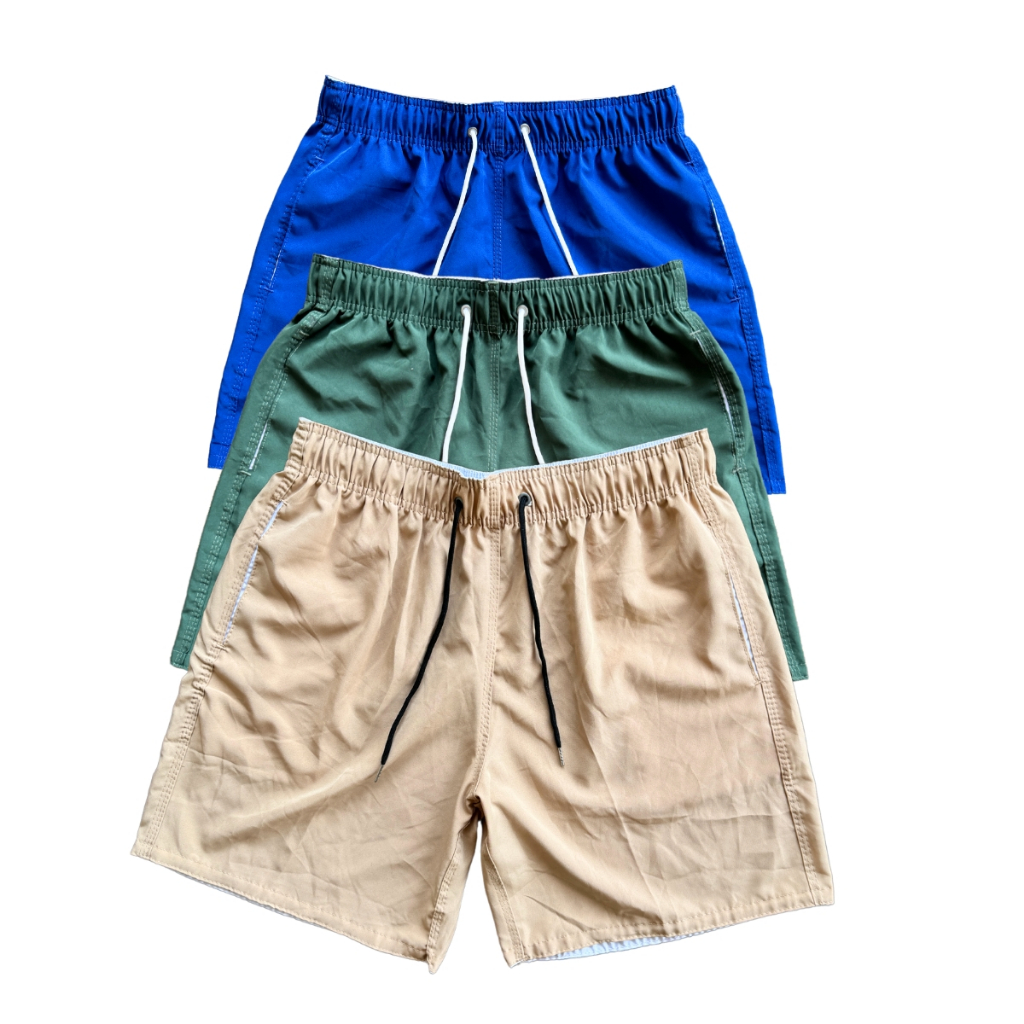 kit 03 shorts elastano praia dry fit masculino maurininho oferta p ao gg
