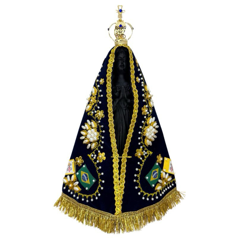 Imagem Nossa Senhora Aparecida Réplica Da Original - 18cm, 30cm ou 40cm em Oferta na Shopee
