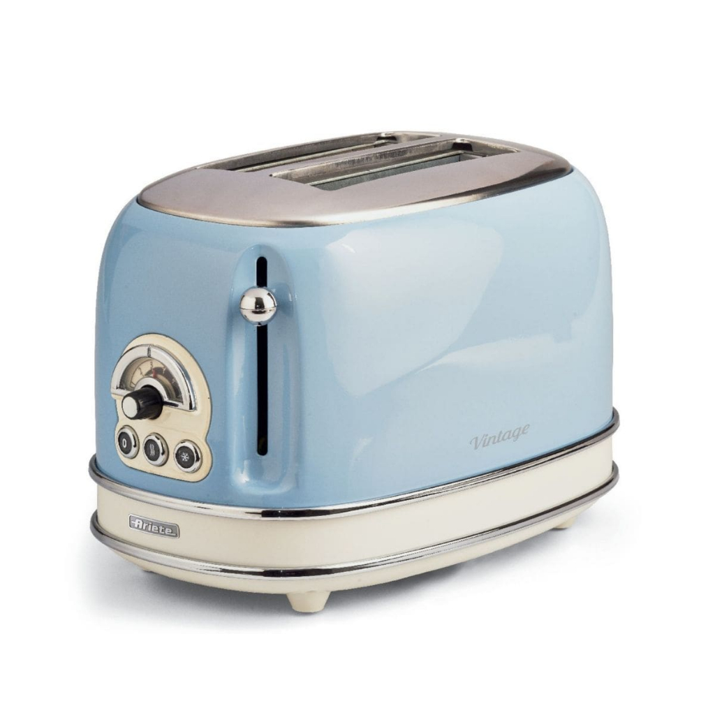 Torradeira Elétrica Ariete 155 Vintage Azul 2 Fatias 750w 220w - Ariete