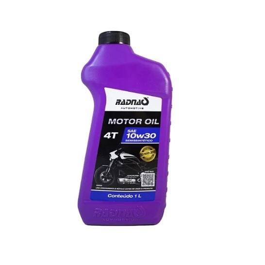 ÓLEO DE MOTO RADNAQ 10W30 4T SEMISSINTÉTICO 1L em Oferta na Shopee