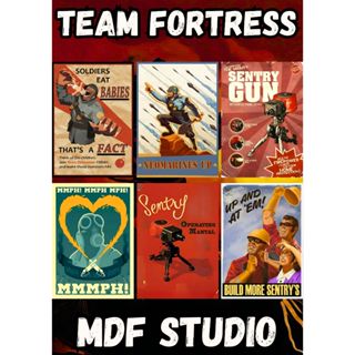 Placas Quadros Decorativos  de Team Fortress | Clássico Shooter de Equipe em Oferta na Shopee