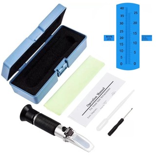 REFRATOMETRO MEDIDOR DE BRIX FAIXA DE 0-40% E ALCOOL 0-25% em Oferta na Shopee