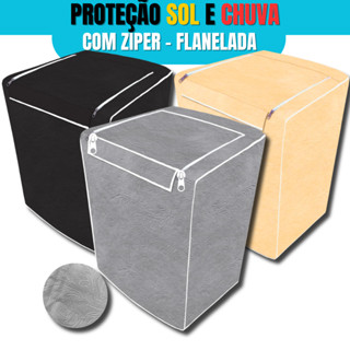 Capa Maquina Lavar Com Ziper Todos Tamanhos e Marcas Electrolux Brastemp Consul Colormaq I...