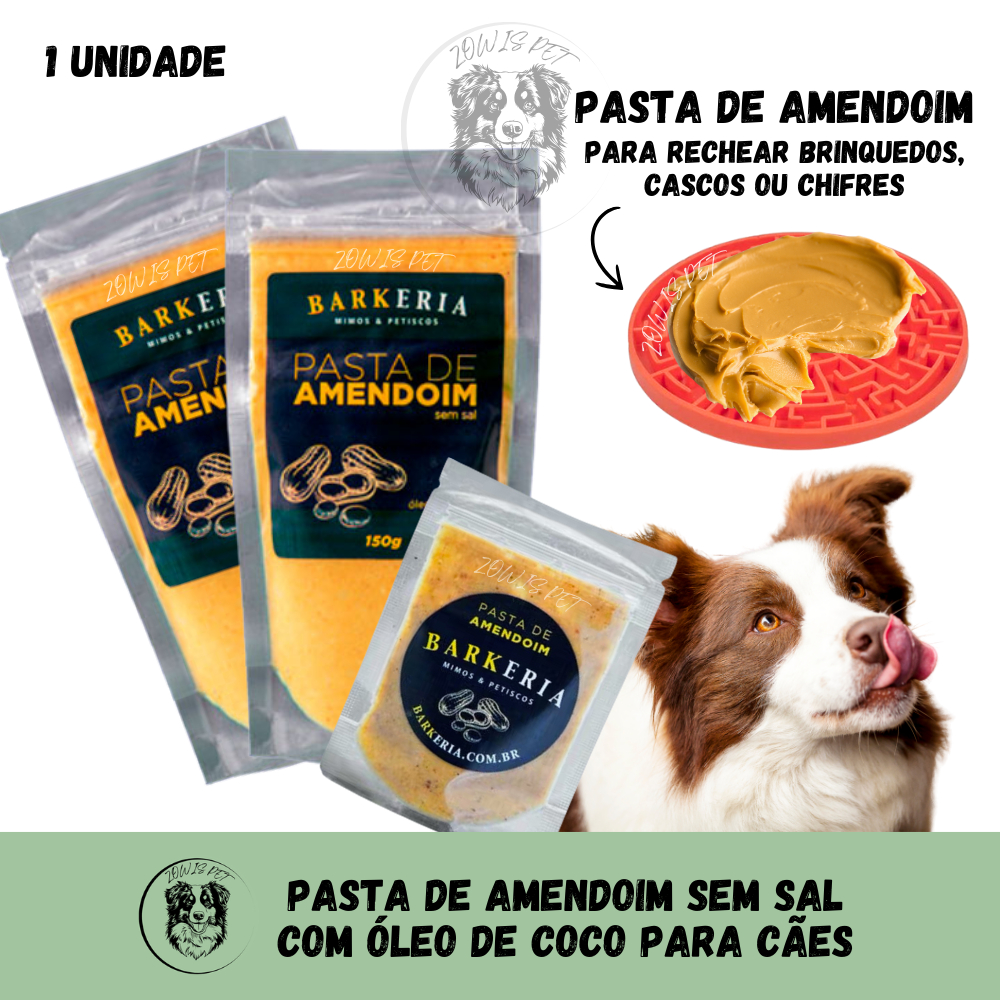 Petisco Pet Cachorro Gato Pasta de Amendoim Tapete de Lamber e Mordedor Recheável Enriquecimento Ambiental - Barkeria
