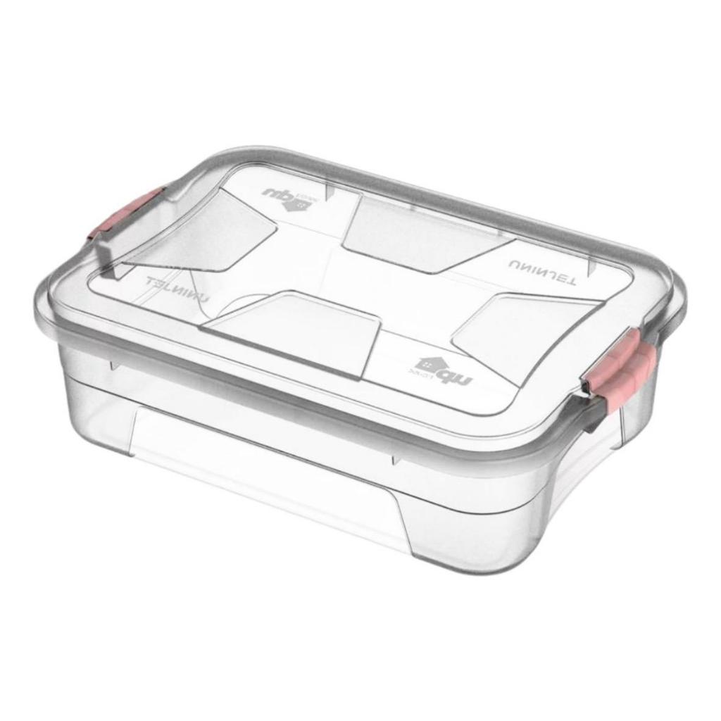 Caixa Organizadora Pequena Transparente com Tampa e Travas 10 Litros em Oferta na Shopee