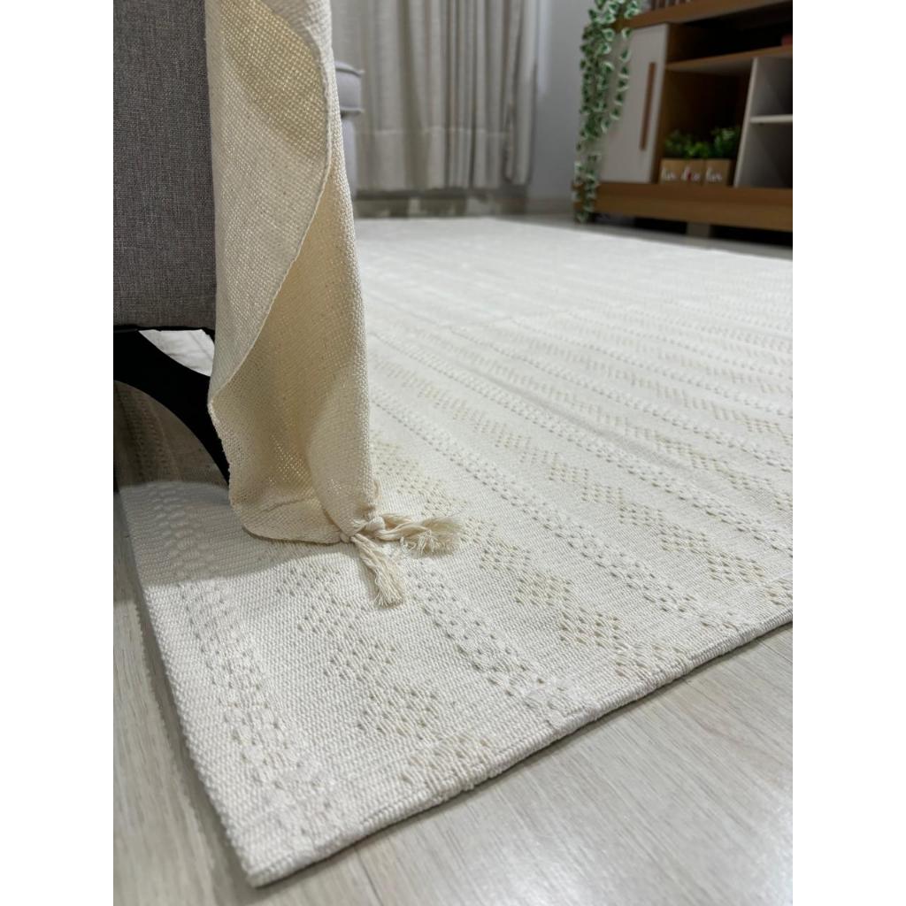 Tapete sala 100% algodão, Conforto e beleza. Prático! Pode ser lavado na máquina! Diversas...