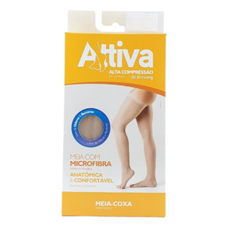Meia Coxa Elástica 7/8 Alta Compressão 20-30mmHg Varizes Sigvaris Attiva em Oferta na Shopee