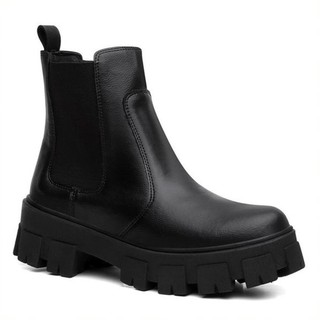 Coturno Bota Feminina Calce Fácil Sola Tratorada Promoção