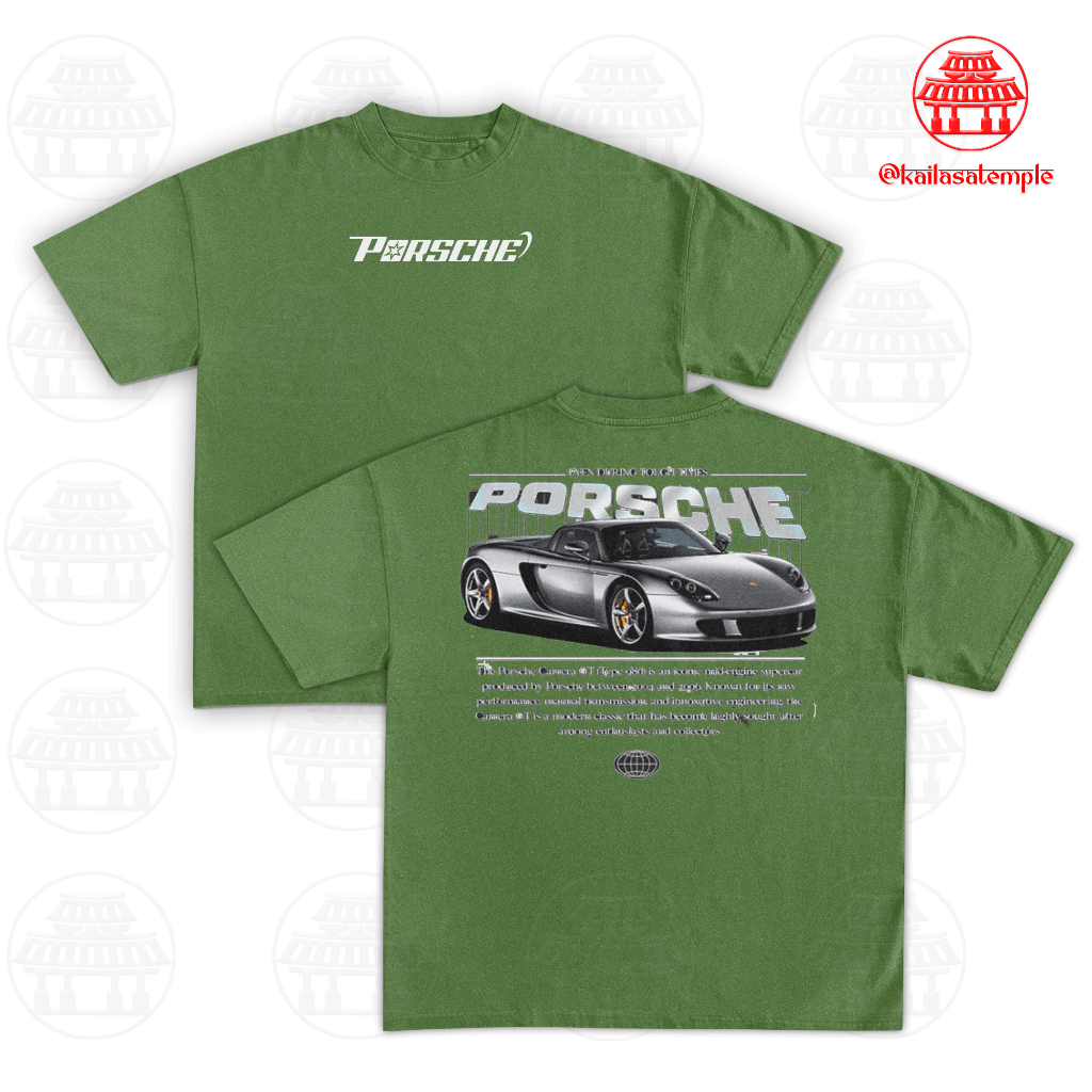 Camiseta Porsche Carrera Type 880 GT Streetwear Gearhead Unissex 100% Algodão & Versão Exclusiva