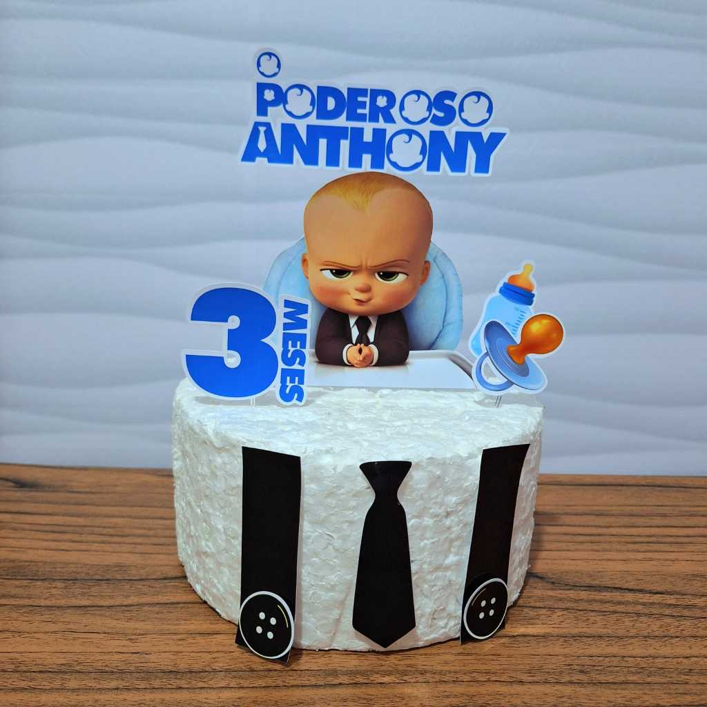 Topo de Bolo Personalizado Poderoso Chefinho TOPPER CHEFINHO