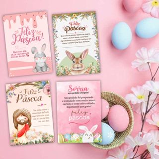 50 ou 100 unids. Cartão de Agradecimento ao Cliente para Páscoa em Oferta na Shopee